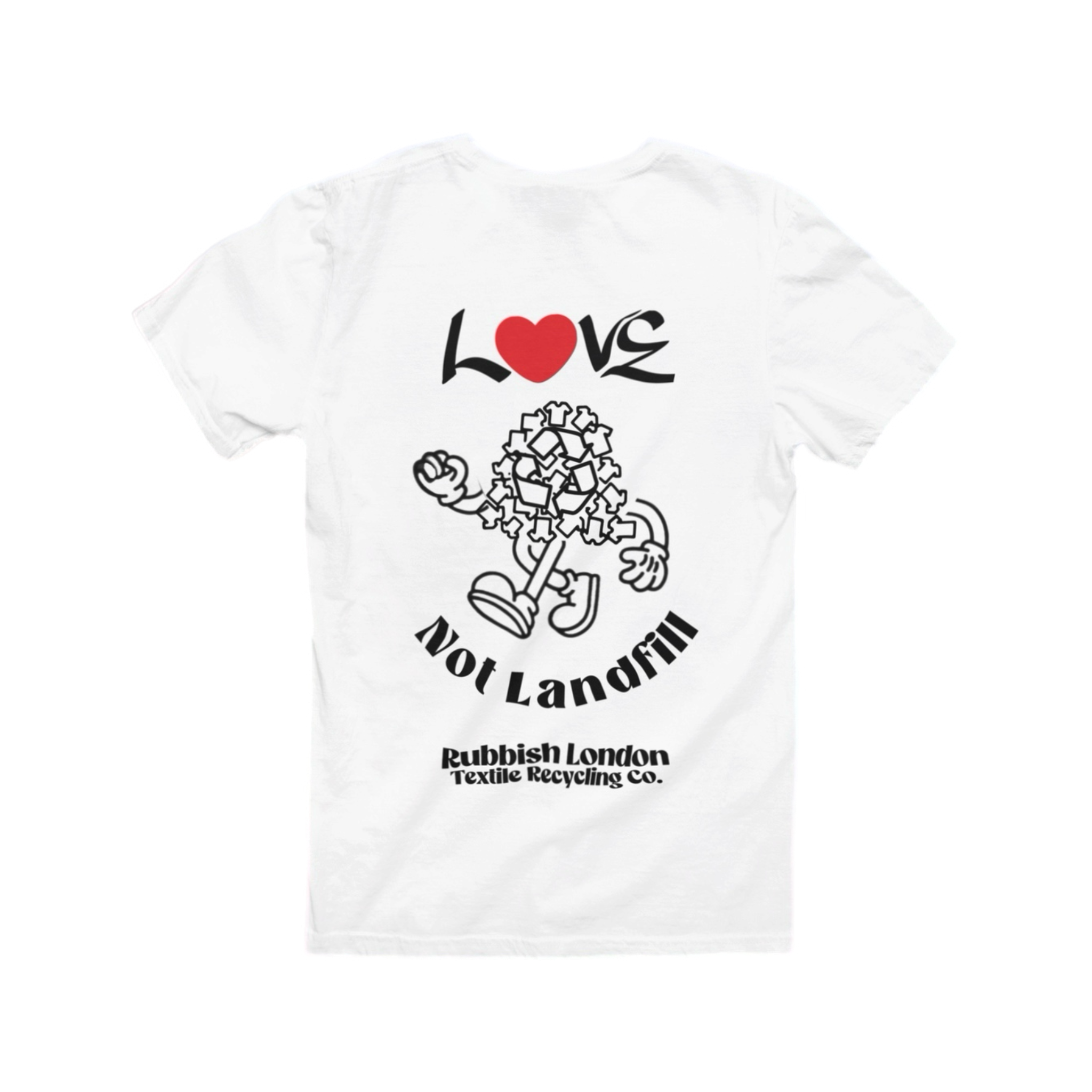 NEW Love Not Landfill Retro Mascot T-Shirt