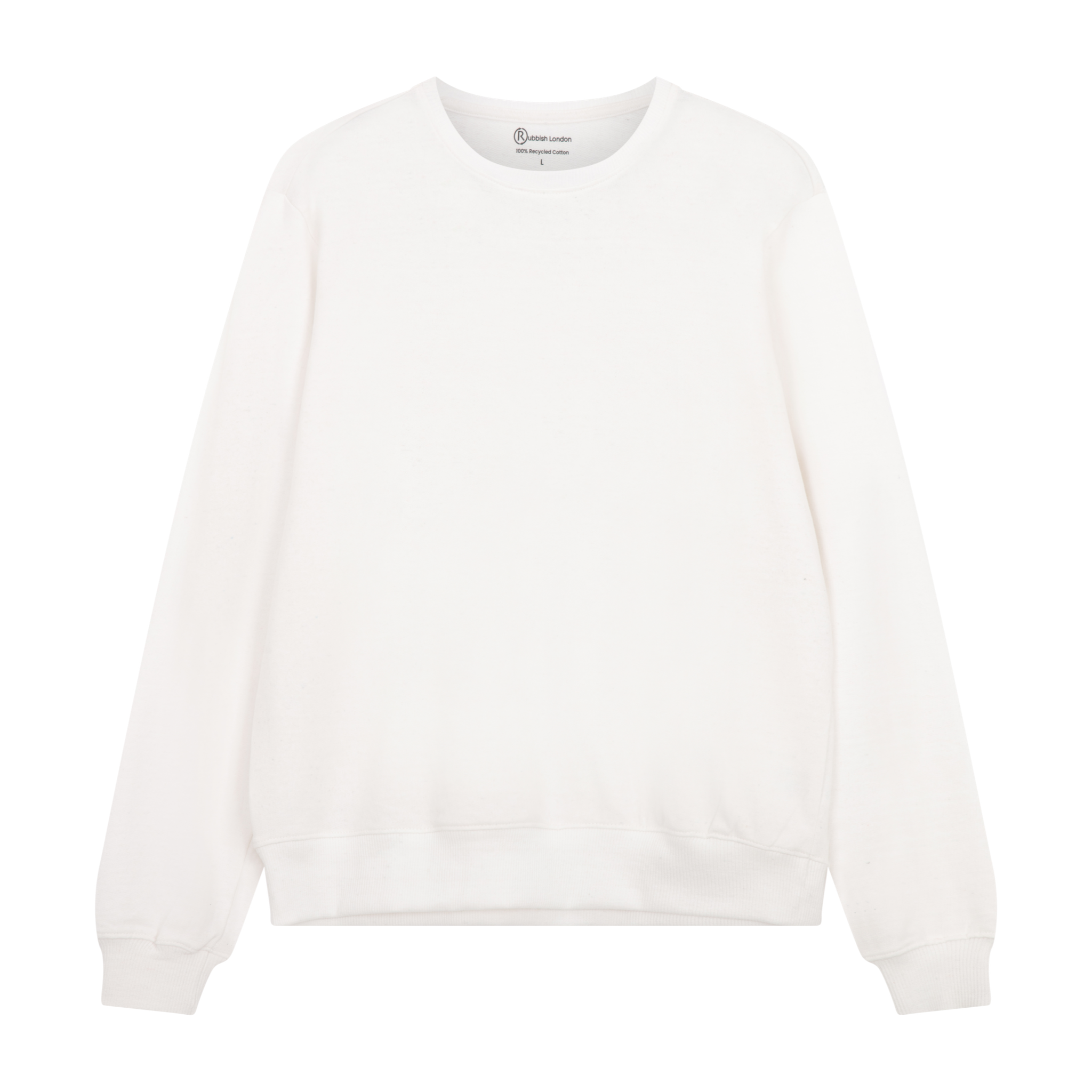 100% Recycled Cotton Lightweight Fitted Sweatshirt