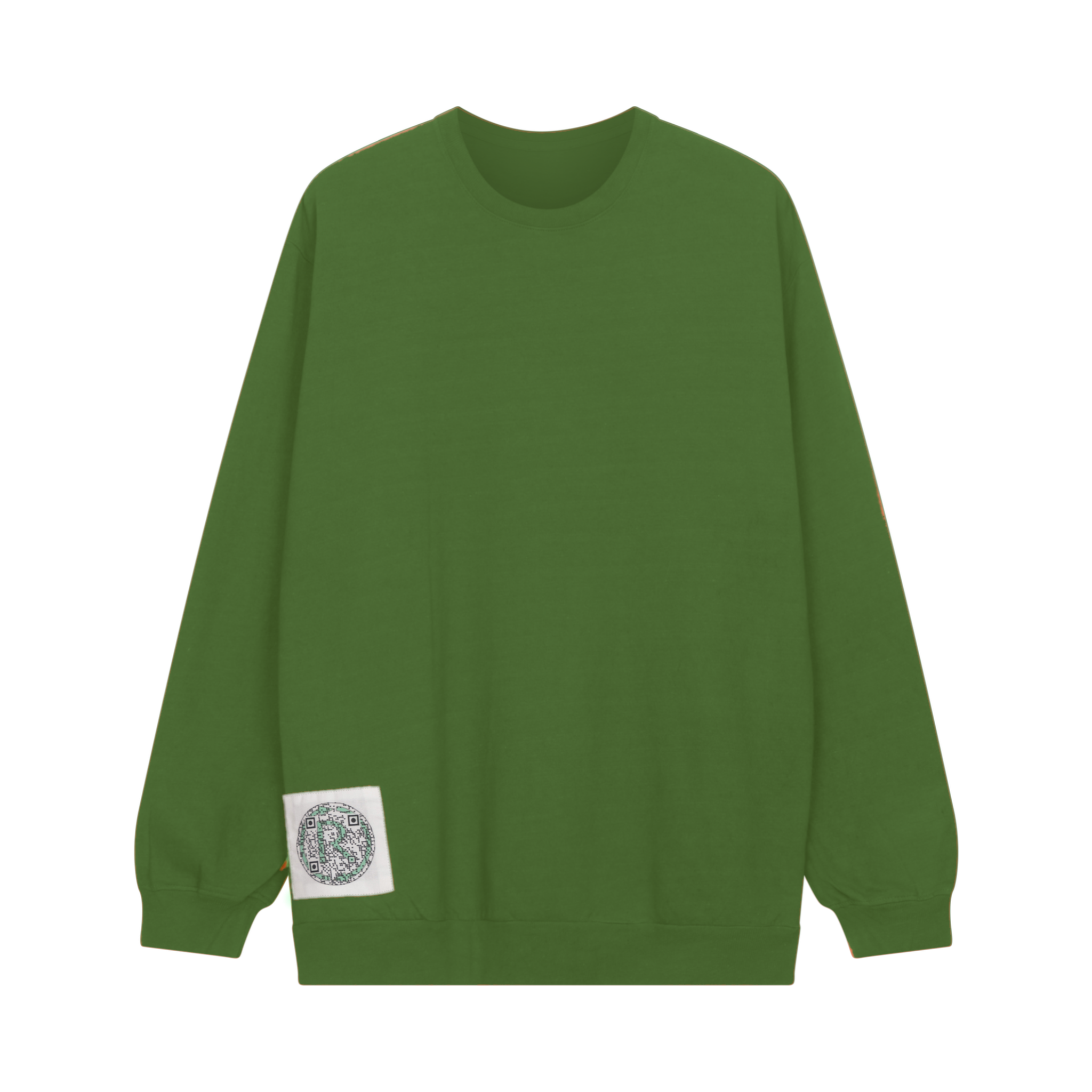 100% Recycled Cotton Lightweight Sweatshirt Forest Green